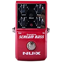 STOMPBOX Nux Scream Bass Overdrive Bass Effects True Bypass Analógica